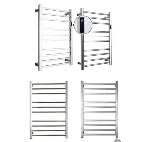 Electric Heated Towel Rail with Temperature and Time Settings