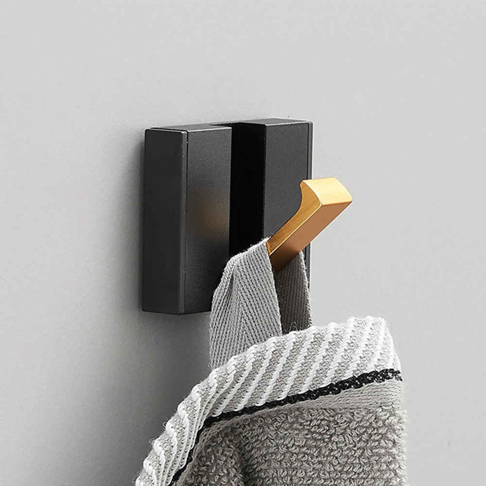 Folding Towel Hanger 2 Ways Wall Hook Coat Clothe Holder for Bathroom