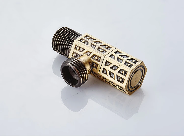 Golden Brass Antique Design Angle Valves