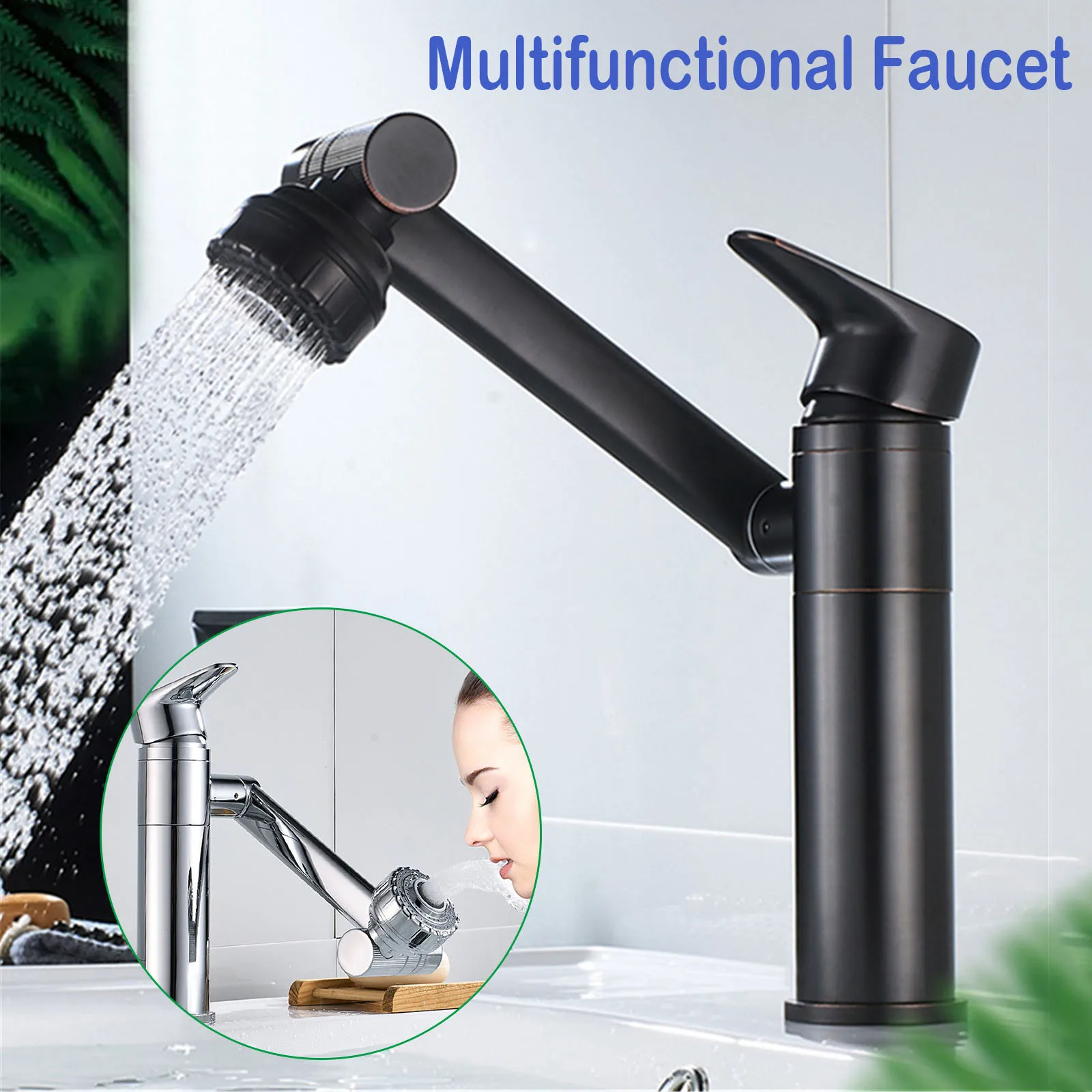 Bathlova 360 Degree Rotating Tap Adjustable Multifunctional Tap