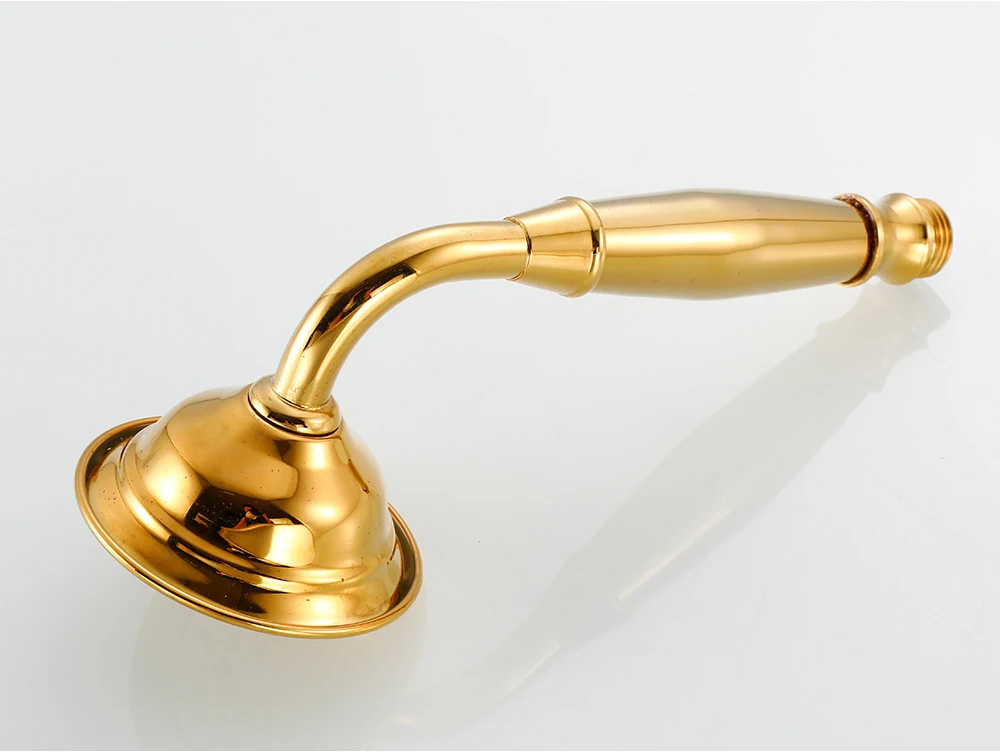 bathlova Golden Brass Bath Shower Tap Set Wall Mounted Swan Bathroom Tap