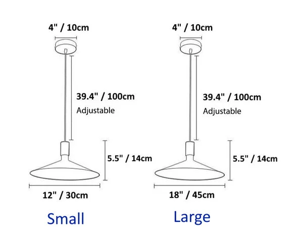 Joplin LED Pendant Dimensions