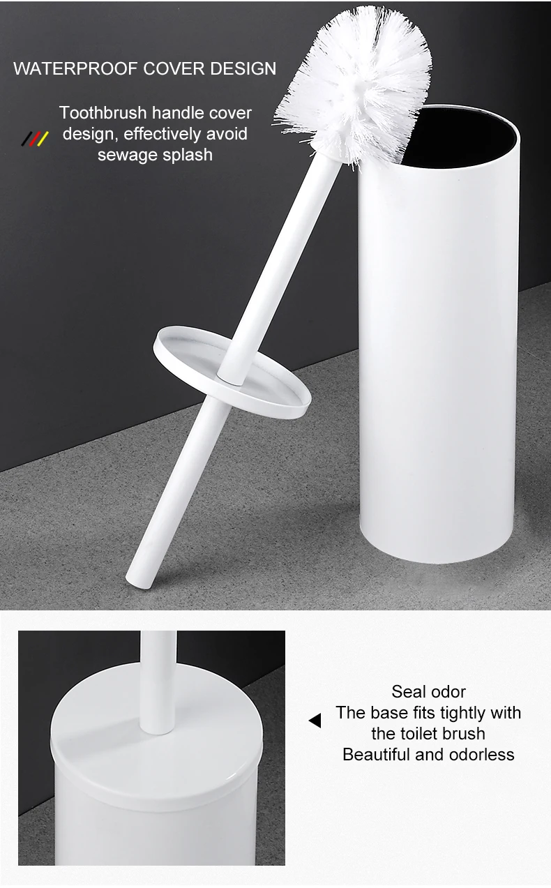 Stylish Toilet Brush and Holder Set