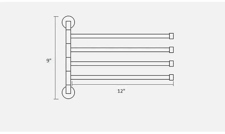 Rotating Bathroom Towel Bar