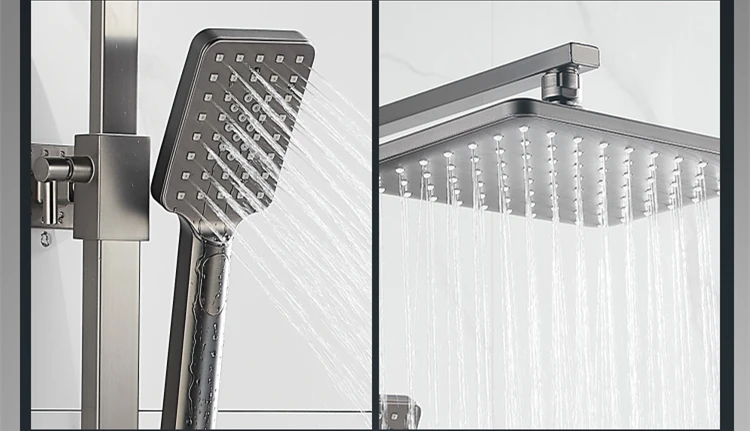 Shower Mixer Tap Rainfall Shower Head Thermostatic Shower System