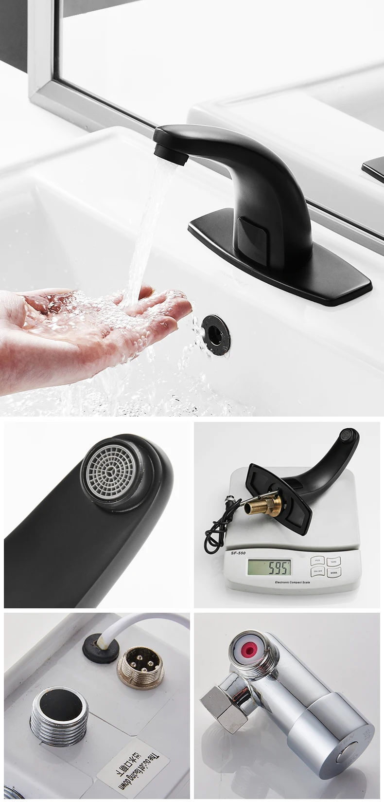 Hands-free Sensor Hot and Cold Mixer Automatic Tap