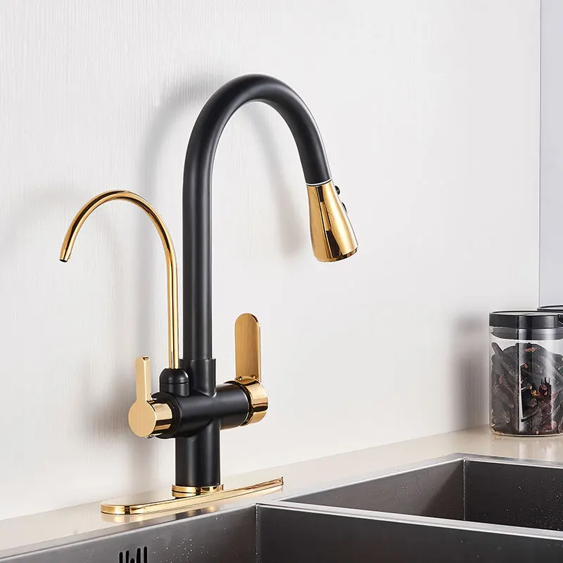 Three Ways Sink Mixer Kitchen Tap Filtered Crane For Kitchen