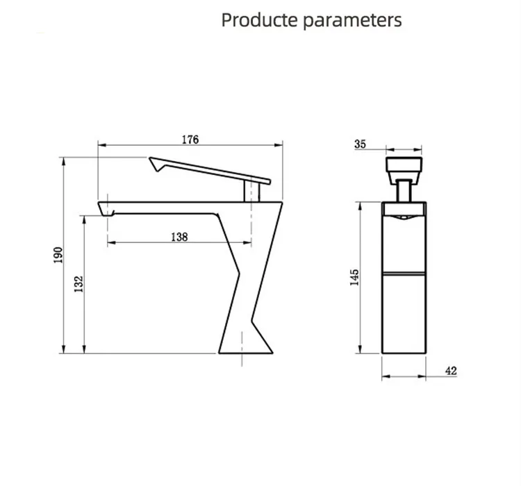 Basin Tap Black Bathroom Tap Basin Mixer Tap Wash Basin Tap