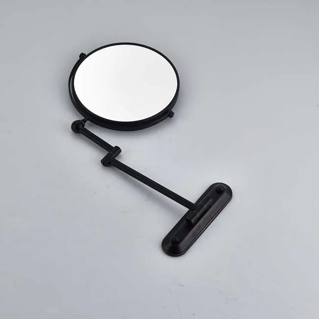 8" Wall Mount Brass Magnifying Extending Double Side Mirror