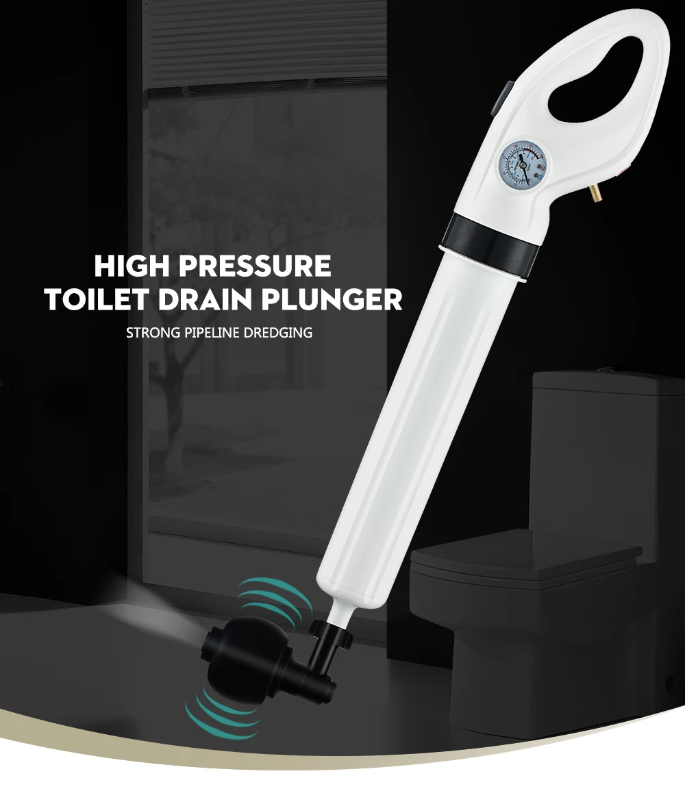 High Pressure Toilet Plunger Air Drain, A Toilet Cleaner Air Drain