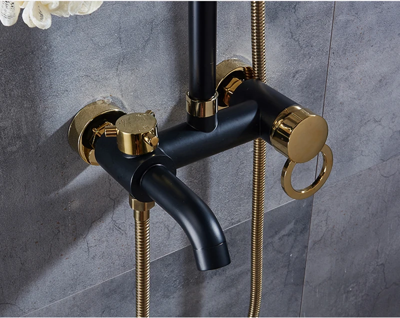 Rainfall Shower Tap Bathroom Shower With Bidet Sprayer Mixer Tap