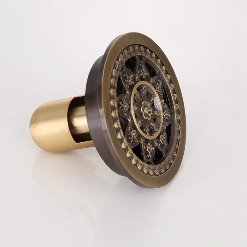 4 Inch Bronze Antique Brass Round Bathroom Floor Drain