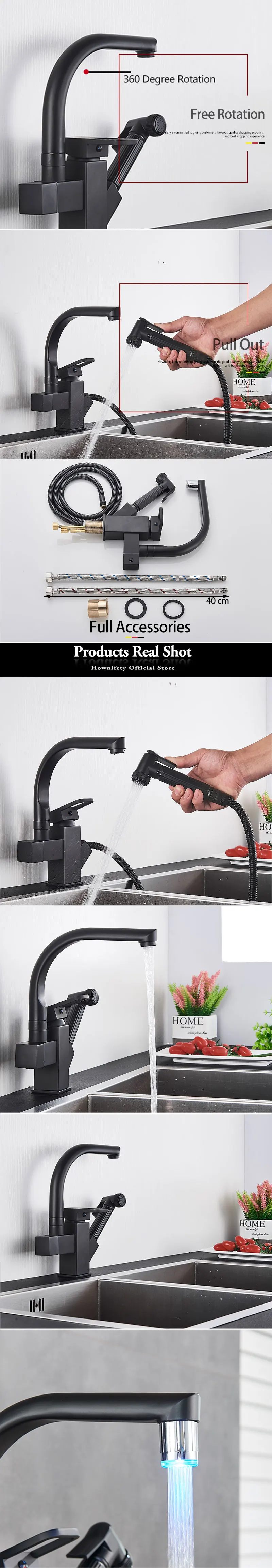 Kitchen Tap Pull Out Bidet Spray Deck Mount Hot Cold Mixer Tap