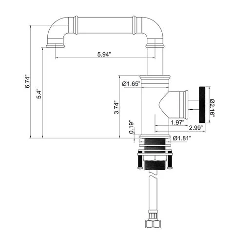 Retro Tap dimensions