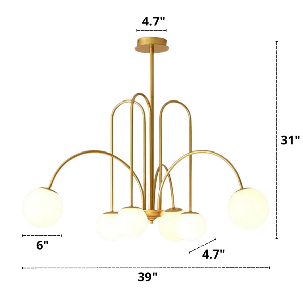 Radcliff Chandelier Dimensions