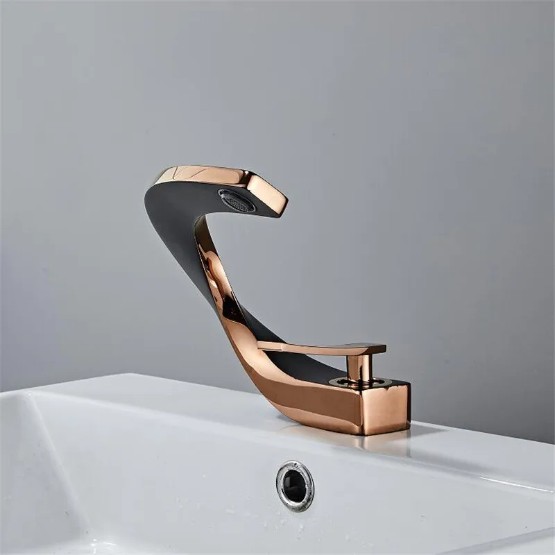 Brass Bathroom Basin Tap Hot and Cold Water Washbasin Taps