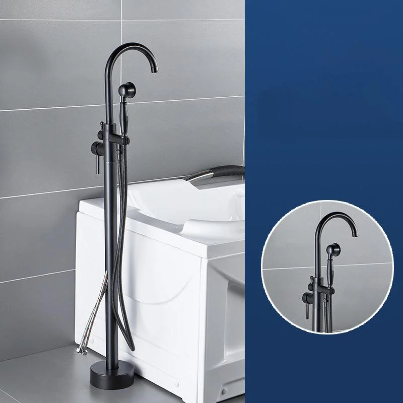 Modern Freestanding Bathtub Tap Brass One Handle Freestanding Bathtub Tap -Bathlova