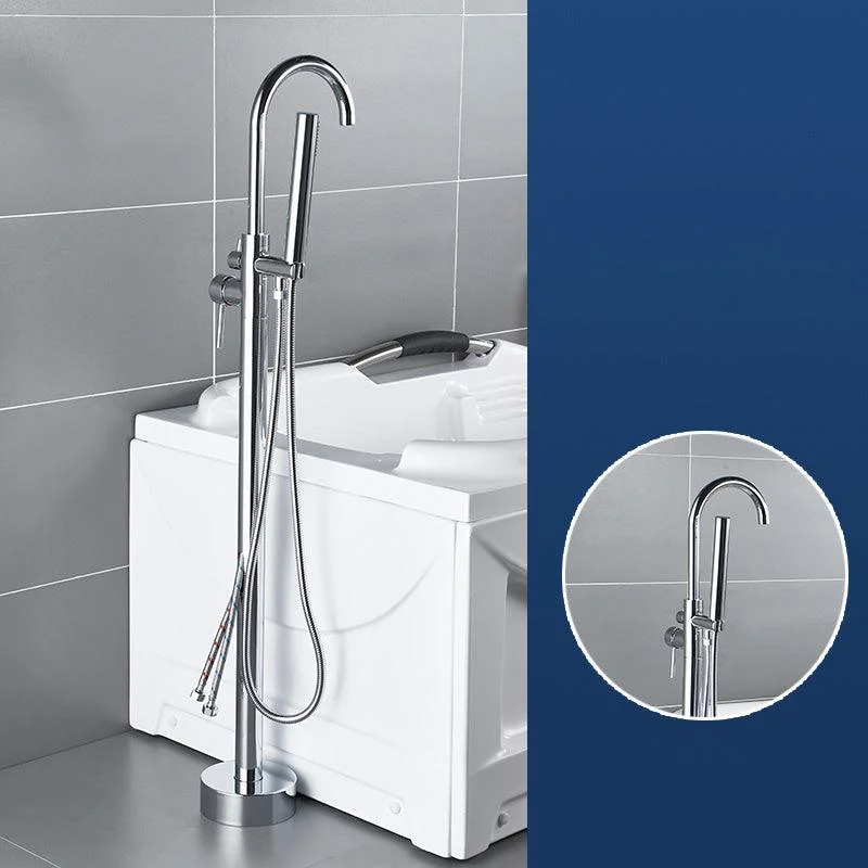 Modern Freestanding Bathtub Tap Brass One Handle Freestanding Bathtub Tap -Bathlova