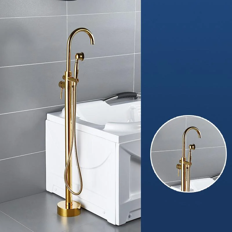 Modern Freestanding Bathtub Tap Brass One Handle Freestanding Bathtub Tap -Bathlova