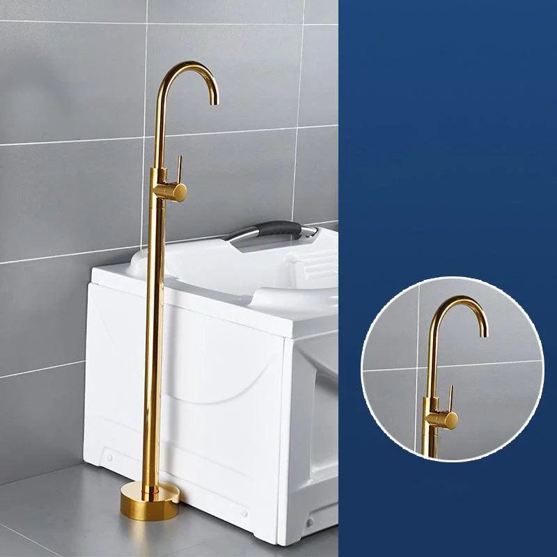 Modern Freestanding Bathtub Tap Brass One Handle Freestanding Bathtub Tap -Bathlova