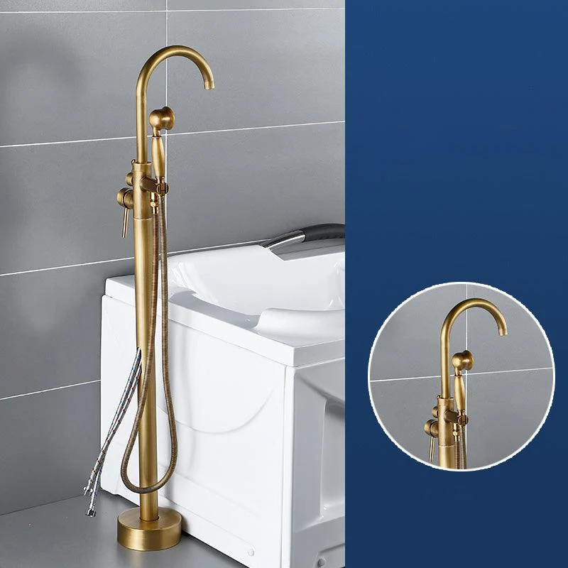 Modern Freestanding Bathtub Tap Brass One Handle Freestanding Bathtub Tap -Bathlova