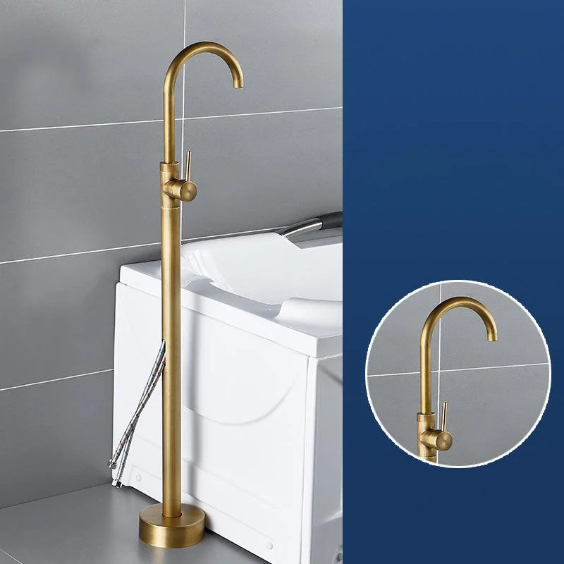 Modern Freestanding Bathtub Tap Brass One Handle Freestanding Bathtub Tap -Bathlova