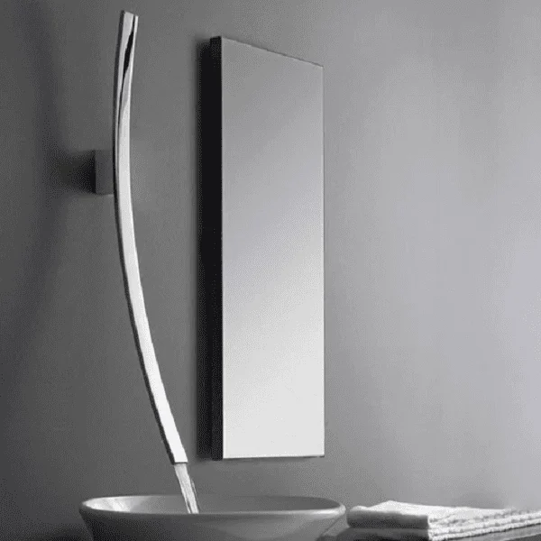 Bianca - Chrome Wall Mounted Waterfall Spout Bathroom Tap -Bathlova