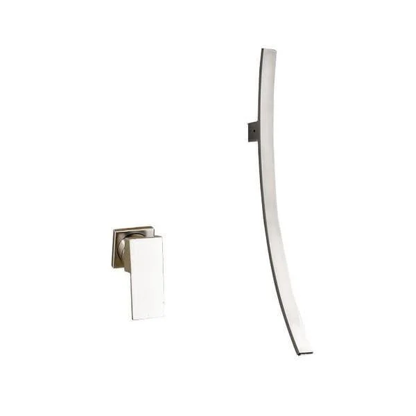 Bianca - Chrome Wall Mounted Waterfall Spout Bathroom Tap -Bathlova