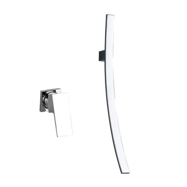 Bianca - Chrome Wall Mounted Waterfall Spout Bathroom Tap -Bathlova