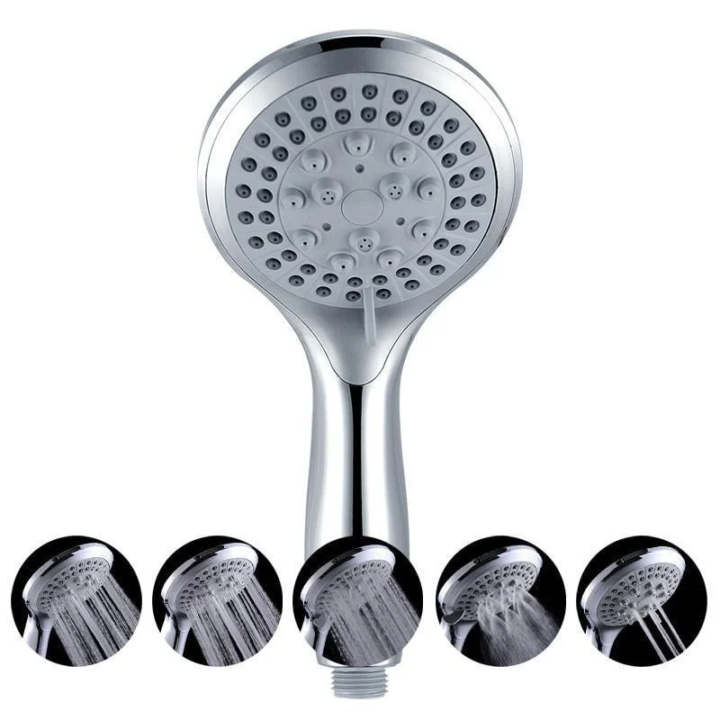 Big Panel Classic Round Shaped Shower Head With 5 Spray Modes -Bathlova