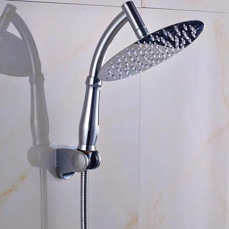 Big Round Shaped Rainfall Type Shower Head and Shower Arm with Bracket -Bathlova