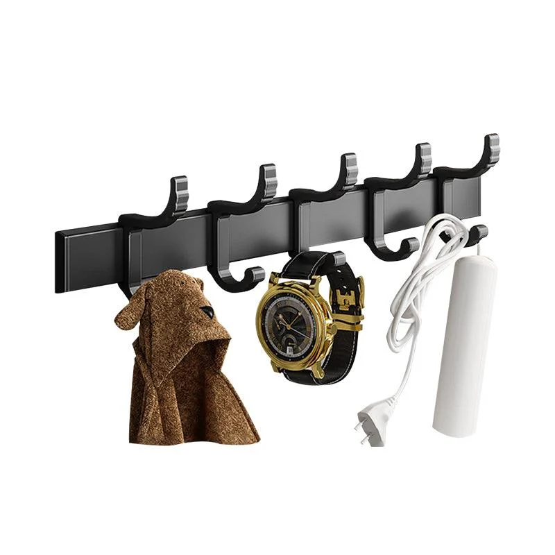 Black Aluminum Bathroom Accessory Set Modern Bath Shelf/ Towel Bar & Paper Holder -Bathlova