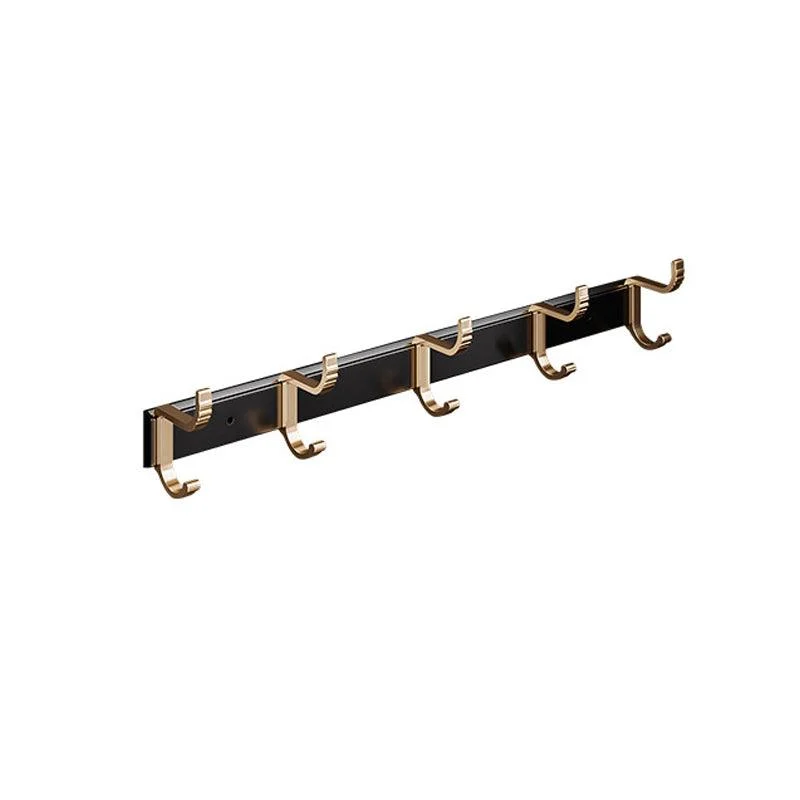 Black & Brass Bathroom Hardware Set Modern Stainless Bath Shelf/Towel Bar/Paper Holder -Bathlova