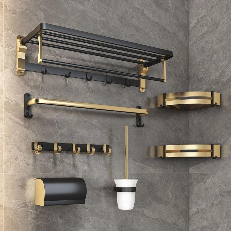 Black & Brass Bathroom Set Modern Style Bathroom Accessory As Individual Or As a Set -Bathlova