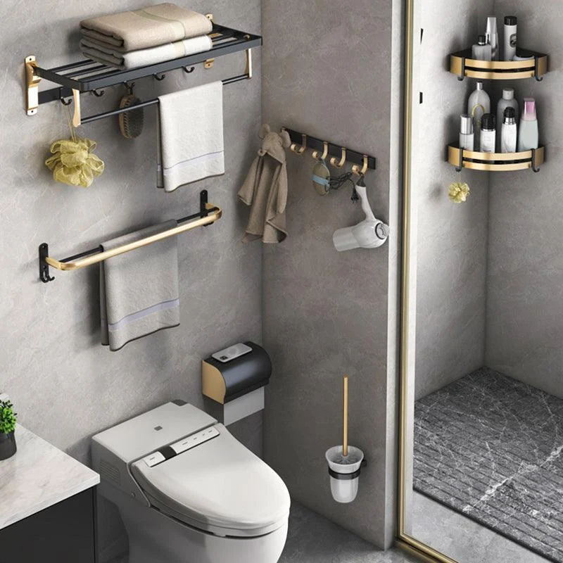 Black & Brass Bathroom Set Modern Style Bathroom Accessory As Individual Or As a Set -Bathlova