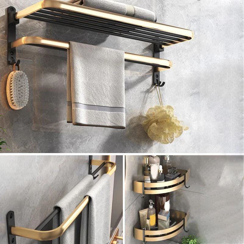 Black & Brass Bathroom Set Modern Style Bathroom Accessory As Individual Or As a Set -Bathlova