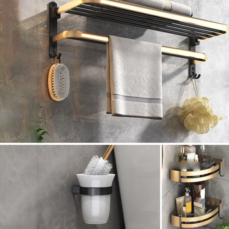 Black & Brass Bathroom Set Modern Style Bathroom Accessory As Individual Or As a Set -Bathlova