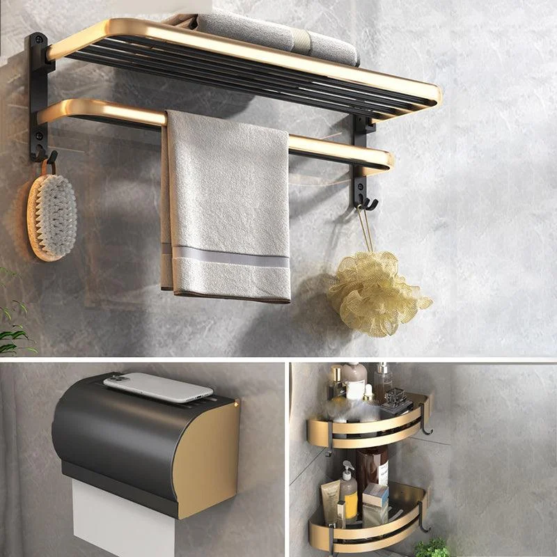 Black & Brass Bathroom Set Modern Style Bathroom Accessory As Individual Or As a Set -Bathlova