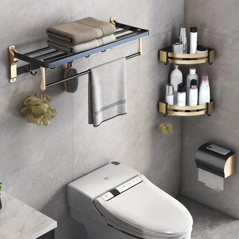 Black & Brass Bathroom Set Modern Style Bathroom Accessory As Individual Or As a Set -Bathlova