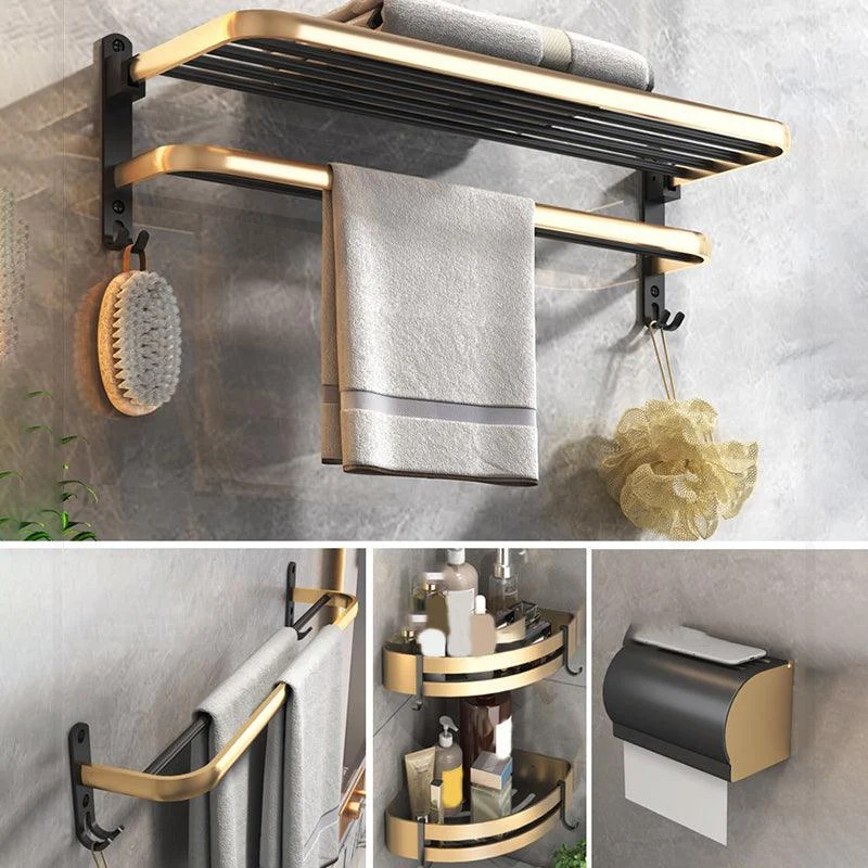 Black & Brass Bathroom Set Modern Style Bathroom Accessory As Individual Or As a Set -Bathlova