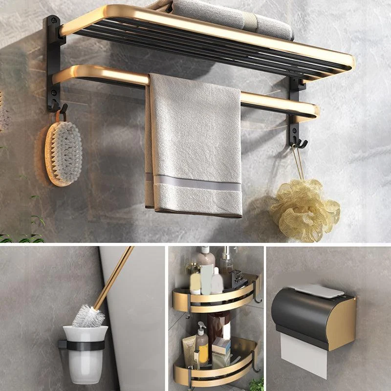 Black & Brass Bathroom Set Modern Style Bathroom Accessory As Individual Or As a Set -Bathlova