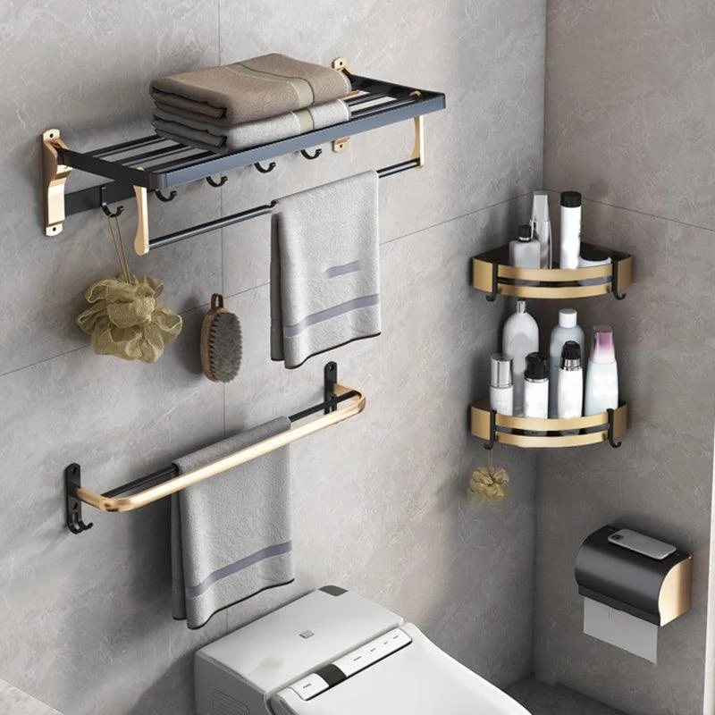 Black & Brass Bathroom Set Modern Style Bathroom Accessory As Individual Or As a Set -Bathlova