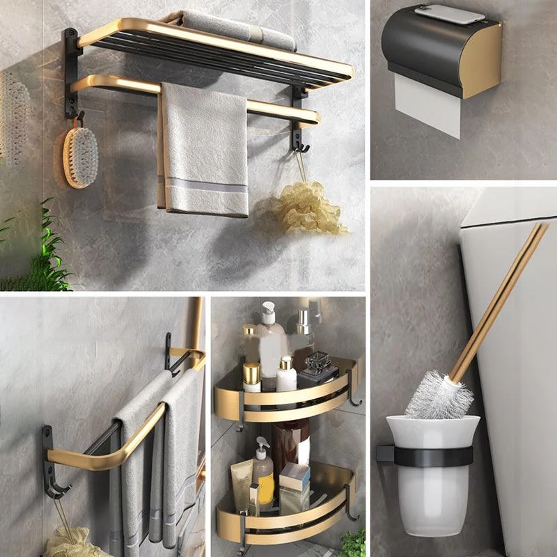 Black & Brass Bathroom Set Modern Style Bathroom Accessory As Individual Or As a Set -Bathlova