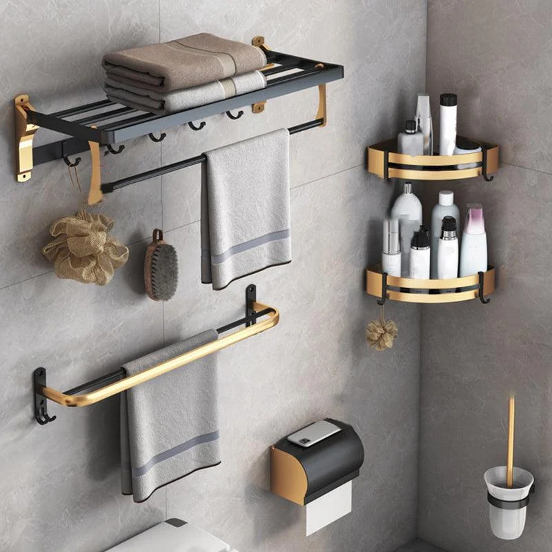 Black & Brass Bathroom Set Modern Style Bathroom Accessory As Individual Or As a Set -Bathlova