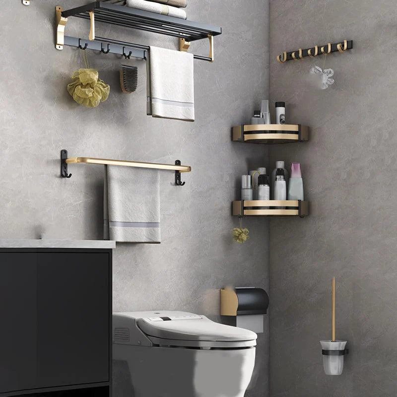 Black & Brass Bathroom Set Modern Style Bathroom Accessory As Individual Or As a Set -Bathlova