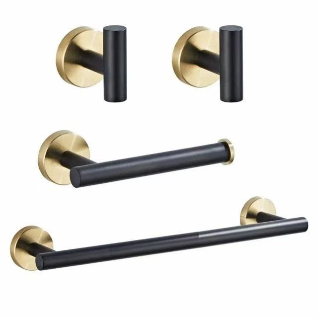 Black & Gold Bathroom Hardware Set -Bathlova