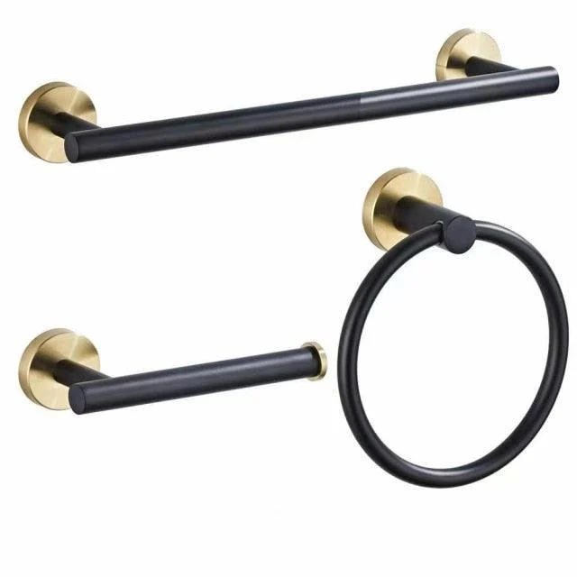 Black & Gold Bathroom Hardware Set -Bathlova