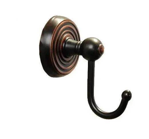 Black Oil Rubbed Brass Wall Mounted Single Robe Hook Towel Hook -Bathlova