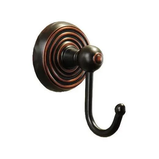 Black Oil Rubbed Brass Wall Mounted Single Robe Hook Towel Hook -Bathlova