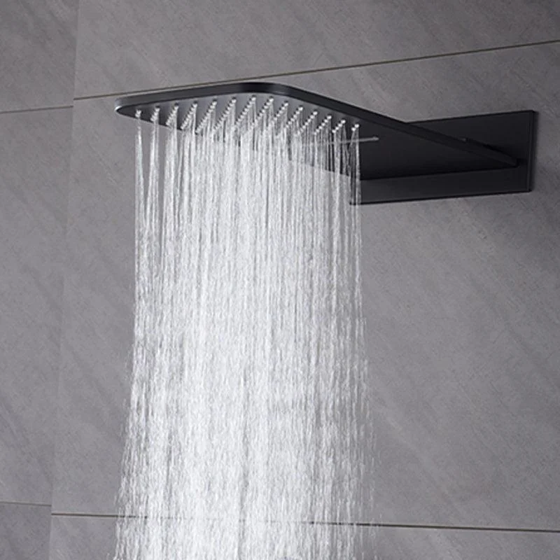 Black Shower Set into The Wall Hidden Bathroom Shower All Copper -Bathlova